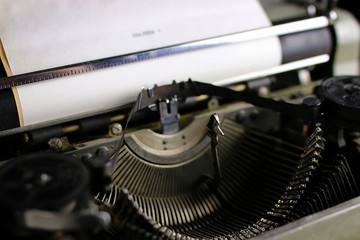 retro typewriter letter