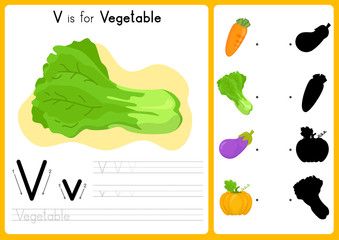 Alphabet A-Z Tracing and puzzle Worksheet,  Exercises for kids - illustration and vector - A4 paper ready to print