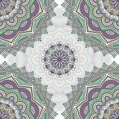 Ethnic floral seamless pattern