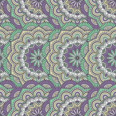Ethnic floral seamless pattern