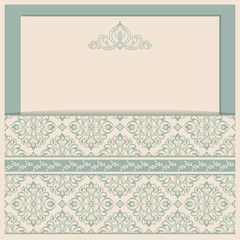 Ornamental pattern for wedding invitations, greeting cards