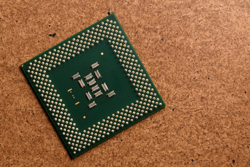 Close-up of computer chip