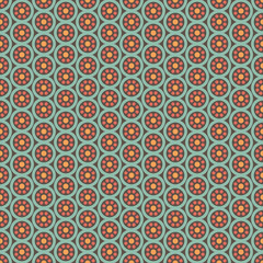 Ethnic floral seamless pattern