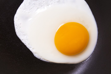 Fried egg in the pan