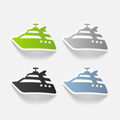 realistic design element: yacht