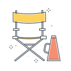 Color line, production manager illustration