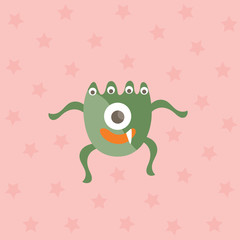 Cute monsters vector design illustration.