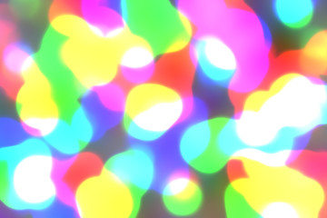 Colorful circles bokeh of light abstract background