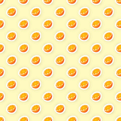 Vector seamless pattern background with orange
