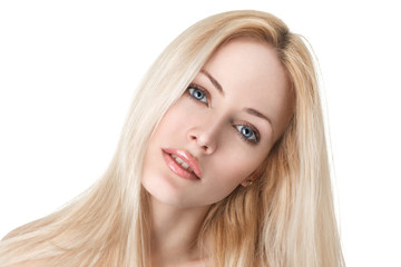 Sexy young blonde girl