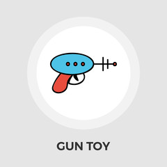 Gun Toy Flat Icon