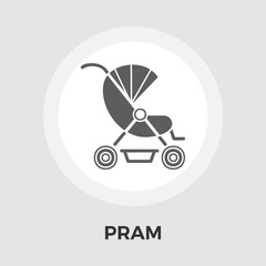 Pram vector flat icon