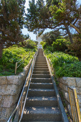 愛媛県伊方町　佐田岬灯台への階段