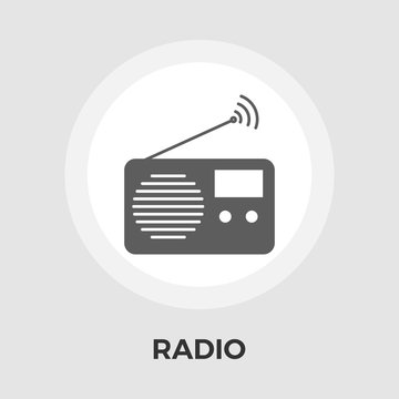 Radio vector flat icon