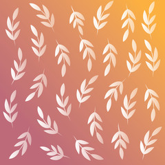 Tree leaves on colourful background. Leaves background.