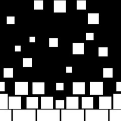 Square  white seamless pattern.