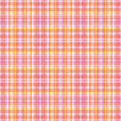 マドラスチェック柄シームレスパターン　ピンクイエロー系