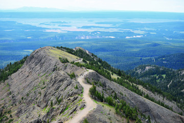 View South from Mount Washburn