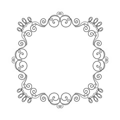 Vintage calligraphy frame