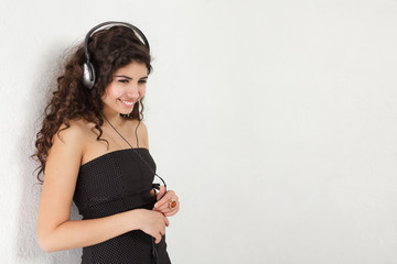 Woman listening music