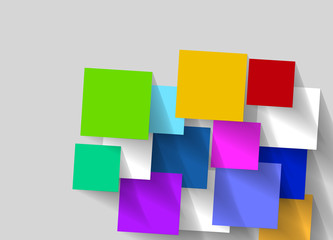 Vector Design Concept Colorful Square blank background