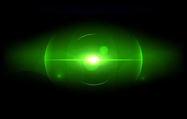 Abstract green disco background with an illustration of the gap