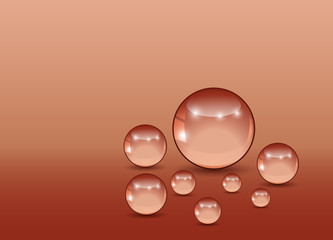 orange balls on an orange background