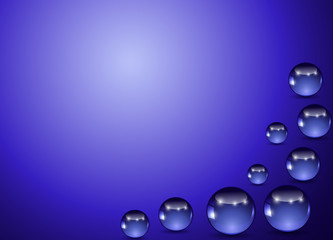 blue balls on a blue background