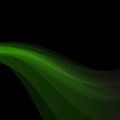 Green shiny wave