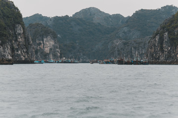 Beautiful scenery Vietnam mountains water landscape rocks