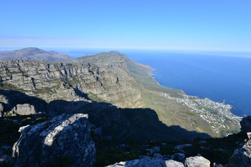 Table mountain views on an April morning in South Africa

