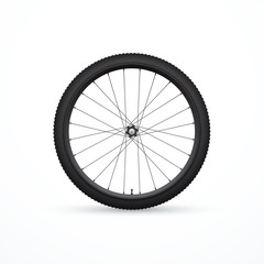 Vector bicycle wheel