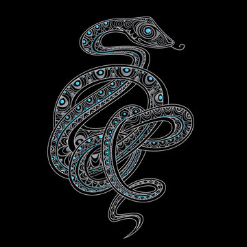 Decorative ornamental snake
