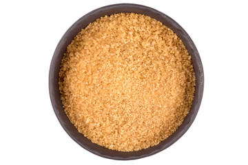 brown sugar in a dark bowl