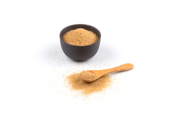 brown sugar in a spoon