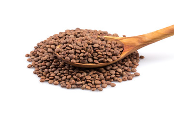 Lentils Isolated on White Background