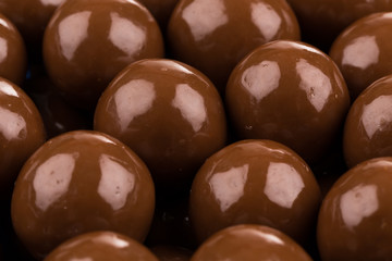 Multiple chocolate ball candies