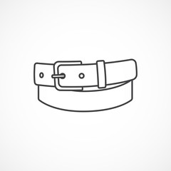 Belt line icon. Vector line icon