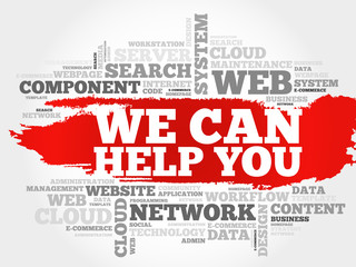 We can help you word cloud concept