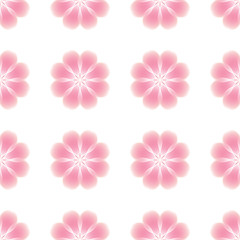 Seamless pattern of abstract flowers.
