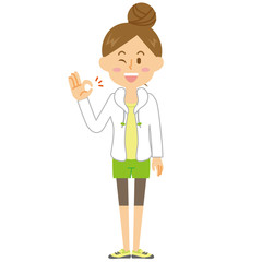 OL_ラフな女性_オッケー_15シリーズ 