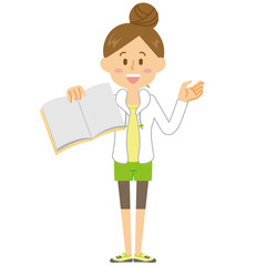 OL_ラフな女性_参考書_15シリーズ