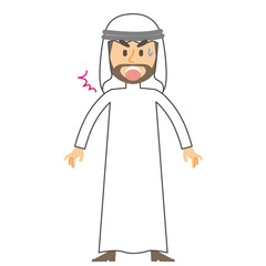 アラブ人男性_びっくり_15シリーズ