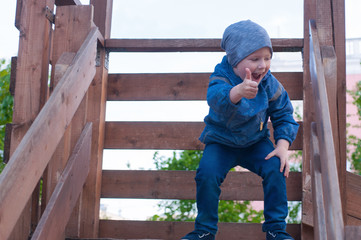 female and little boy