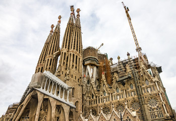 Barcelona, Spain. Sagrada Familia Church, Gaudi