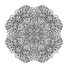Vector mandala ornament.