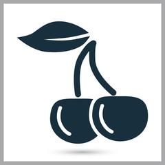 Cherry slot icon on the background