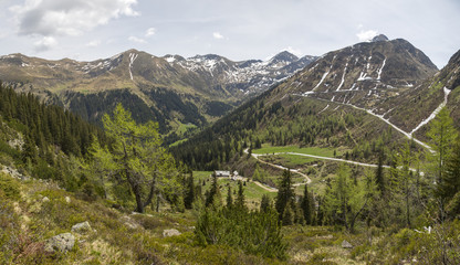 Panorama Sölktal in der Steiermark, Österreich