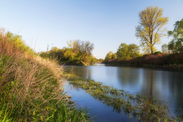 Confluence of rivers Odra and Olše