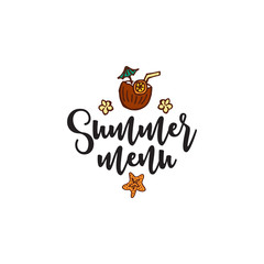 Vector summer background with text